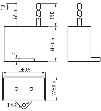 6W Reversible AC Motor/Gear Motor drawing