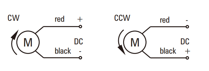 90W Right Angle DC Brush Gear Motor drawing