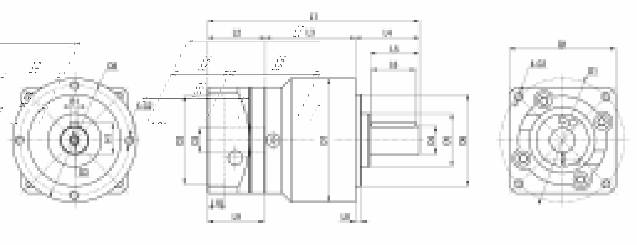 SEPB Series Planetary Gearbox drawing